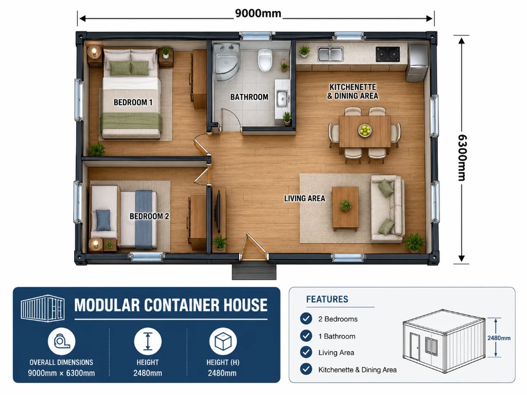 30FT floor plan