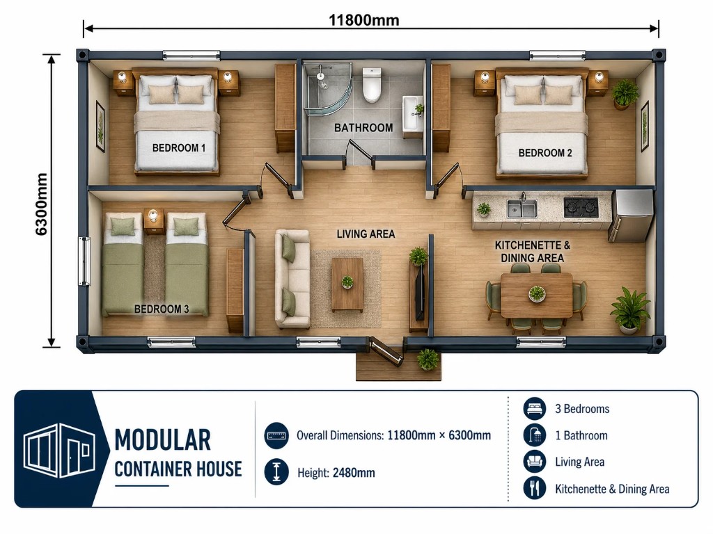 40FT floor plan