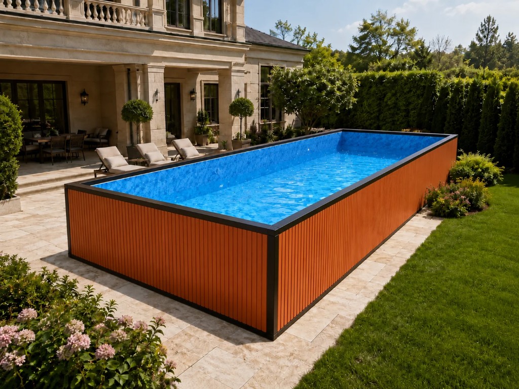 Villa courtyard pool